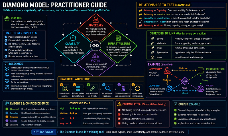 Diamond Model — Adversary, Capability, Infrastructure, Victim