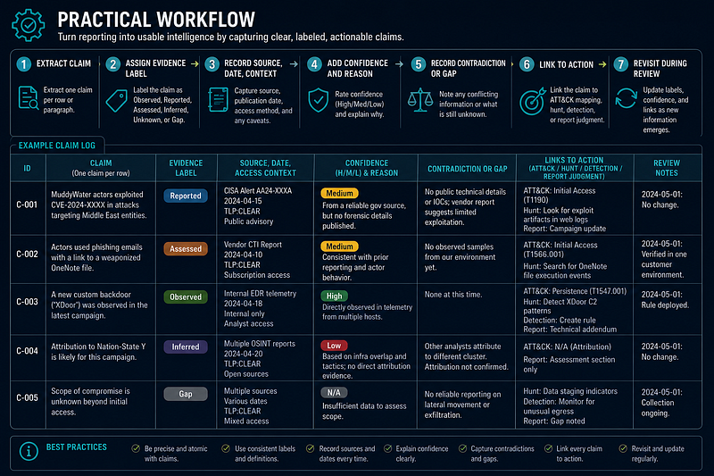 Evidence Labels — Practical Workflow