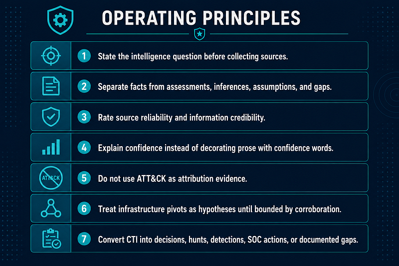 Operating Principles — CTI Analyst Field Manual