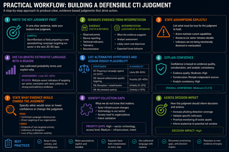 Sherman Kent for CTI — Practical Workflow