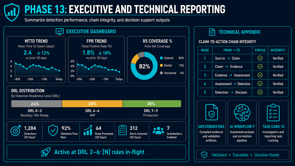 Customer-Driven AI CTI Project: Full Workflow Quick Reference infographic 16
