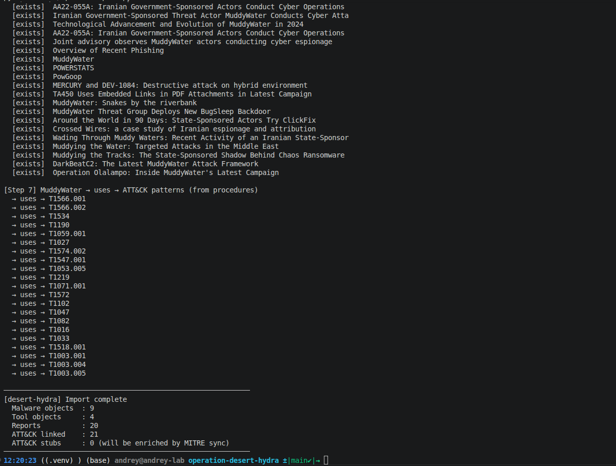 Step 12 — Import object detail